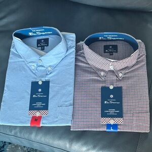 2 Ben Sherman long sleeve Men's Shirt Collection - size M & L
